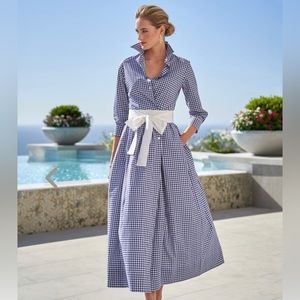 Sara Roka Luciana Gingham Dress (NWT)
